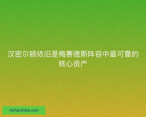 汉密尔顿依旧是梅赛德斯阵容中最可靠的核心资产